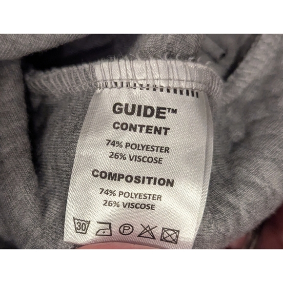 Guide London Grey Quilted Texture Crew Sweatshirt Size Large - Picture 4 of 7